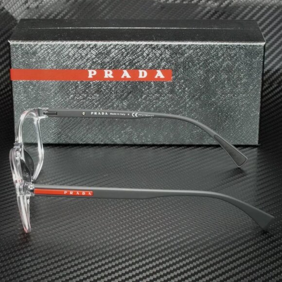 NEW Prada 55mm Transparent Men Eyeglasses - Picture 4 of 4